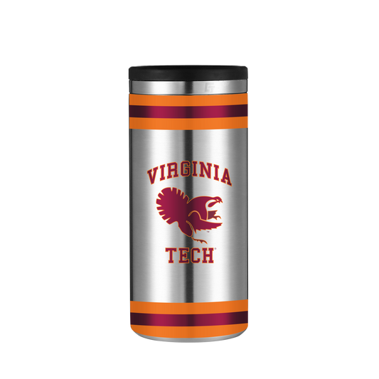 Virginia Tech Vault Collection Stainless Steel Skinny Can Koozie