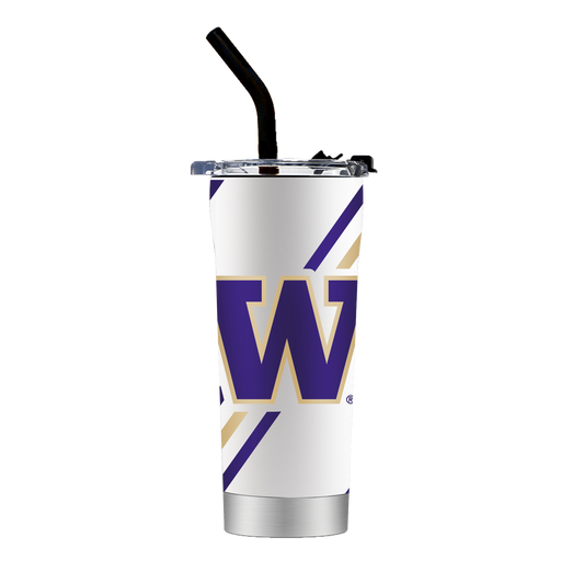 Washington White Straw Tumbler