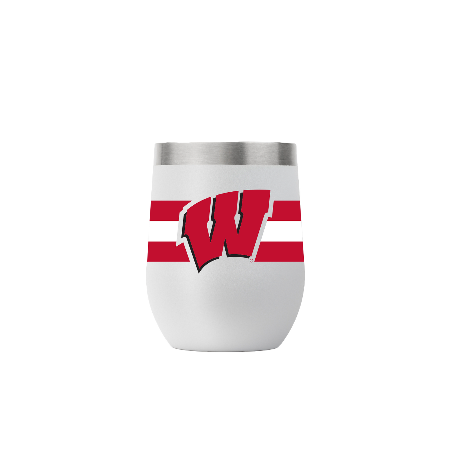 Wisconsin 12oz Stemless Light Gray Tumbler