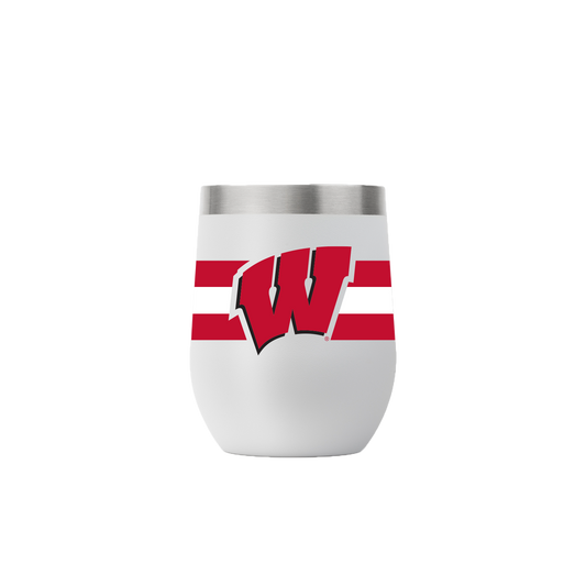 Wisconsin 12oz Stemless Light Gray Tumbler
