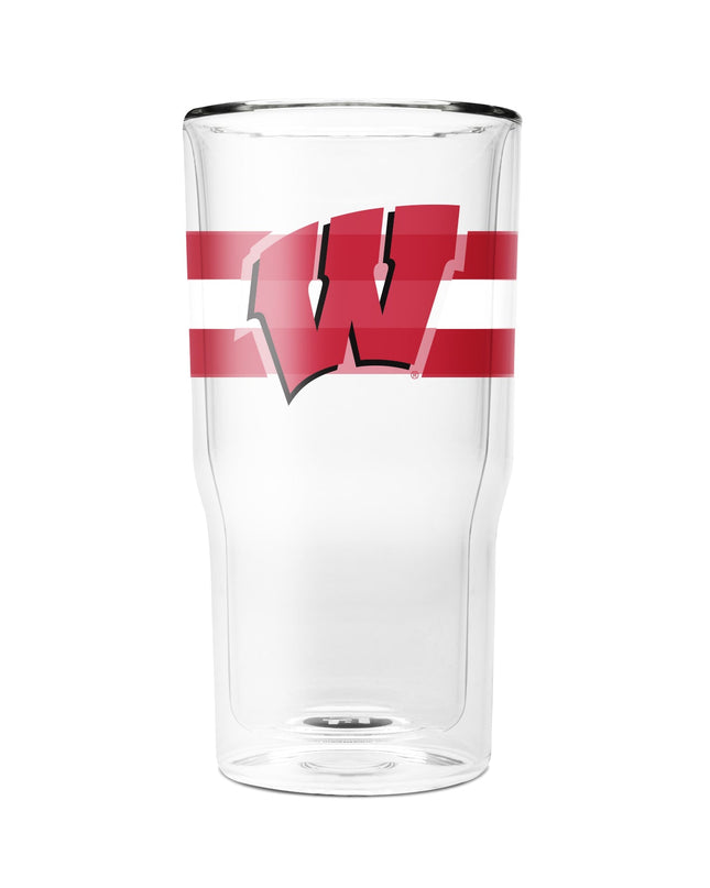 Wisconsin 16oz 2-Pack Glass Tumblers