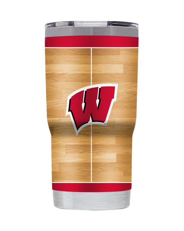 Wisconsin 20oz Basketball Court Tumbler