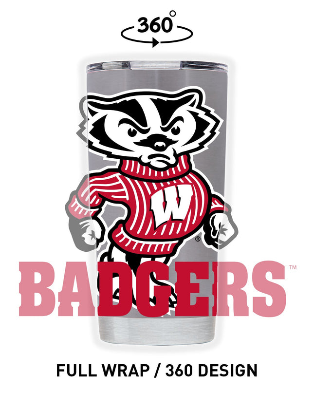 Wisconsin 20oz Stainless Steel Tumbler