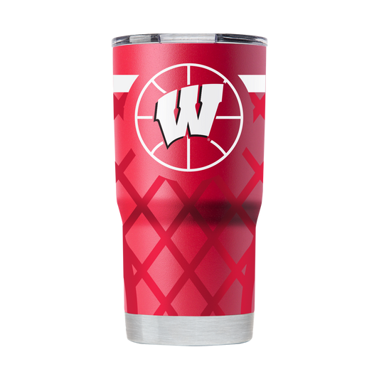 Wisconsin 20oz Basketball Tumbler