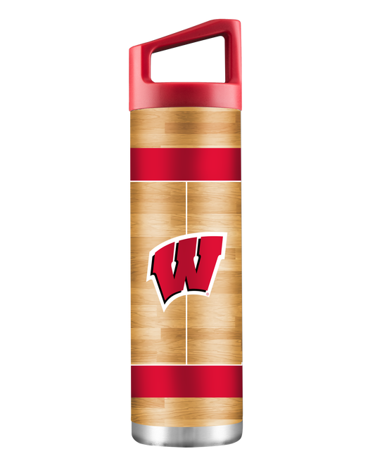 Wisconsin 22oz Basketball Court Bottle