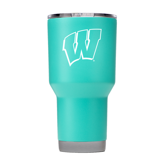 Wisconsin 30oz Teal Tumbler