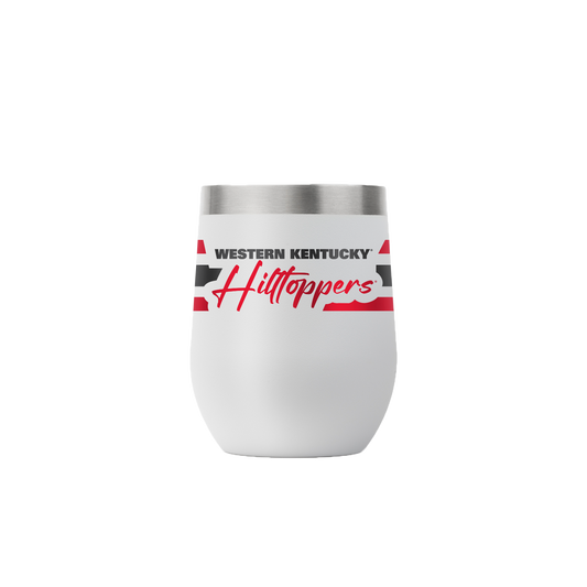 Western Kentucky 12oz Script Stemless Light Gray Tumbler