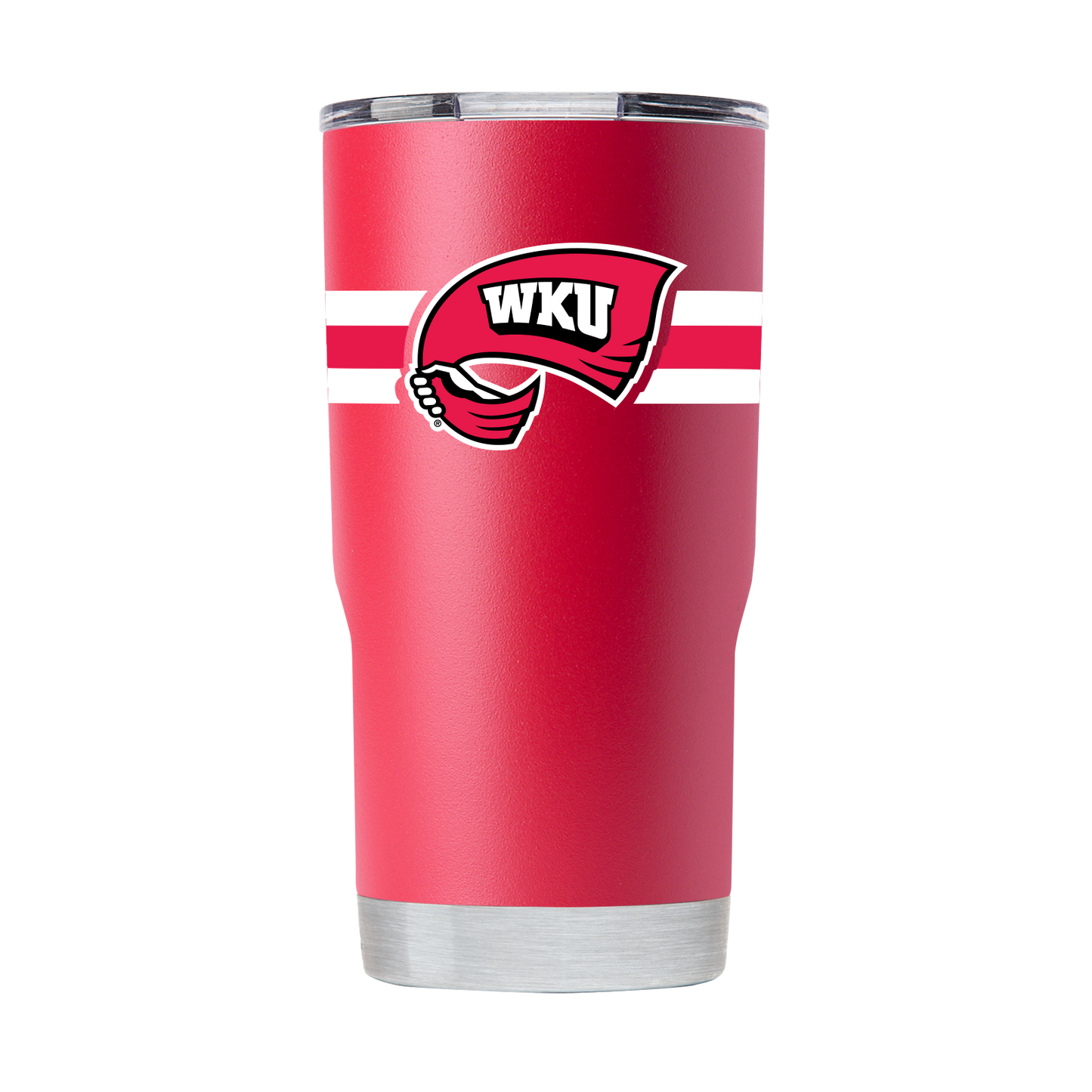 Western Kentucky 20oz Red Tumbler w- Stripes