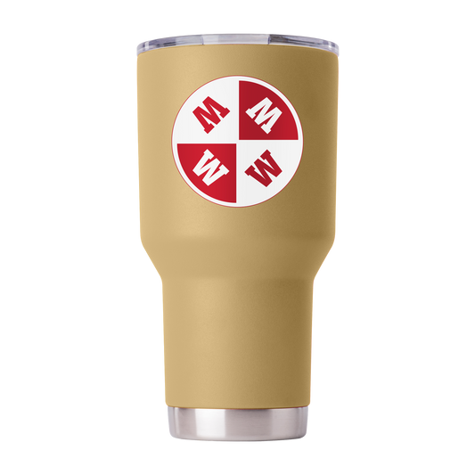 Western Kentucky College Vault 30oz Gold Tumbler