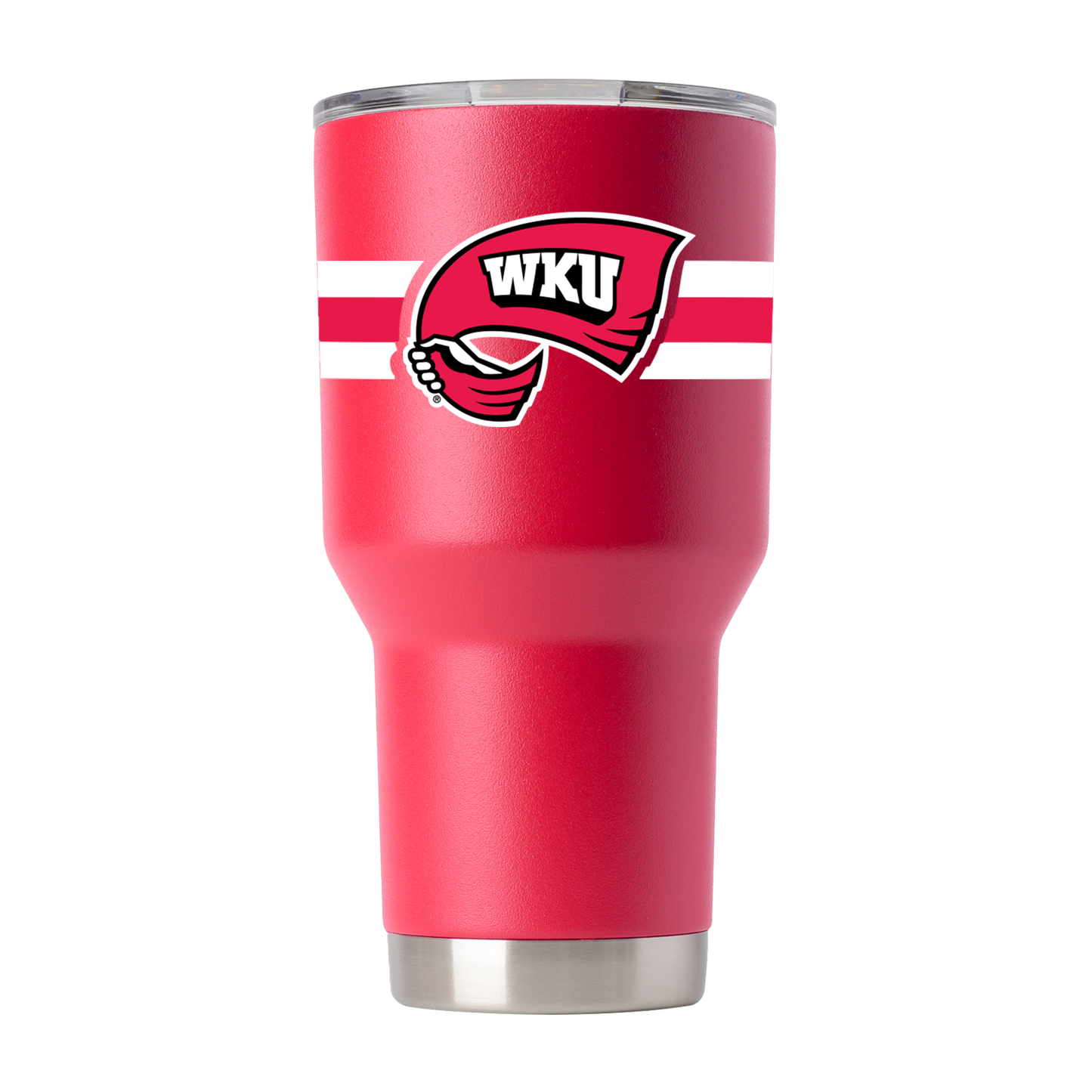 Western Kentucky 30oz Red Tumbler w- Stripes