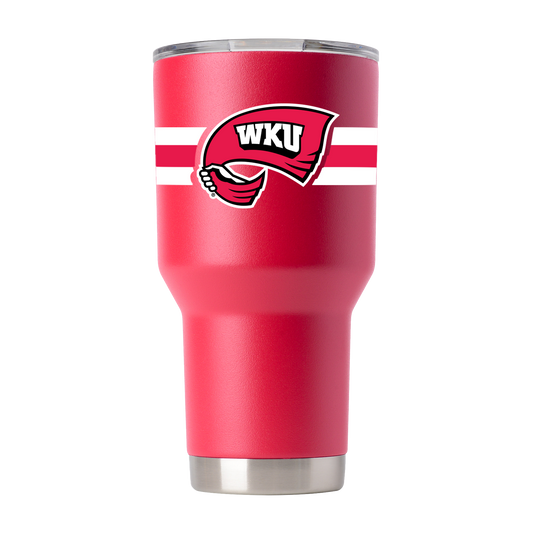 Western Kentucky 30oz Red Tumbler w- Stripes