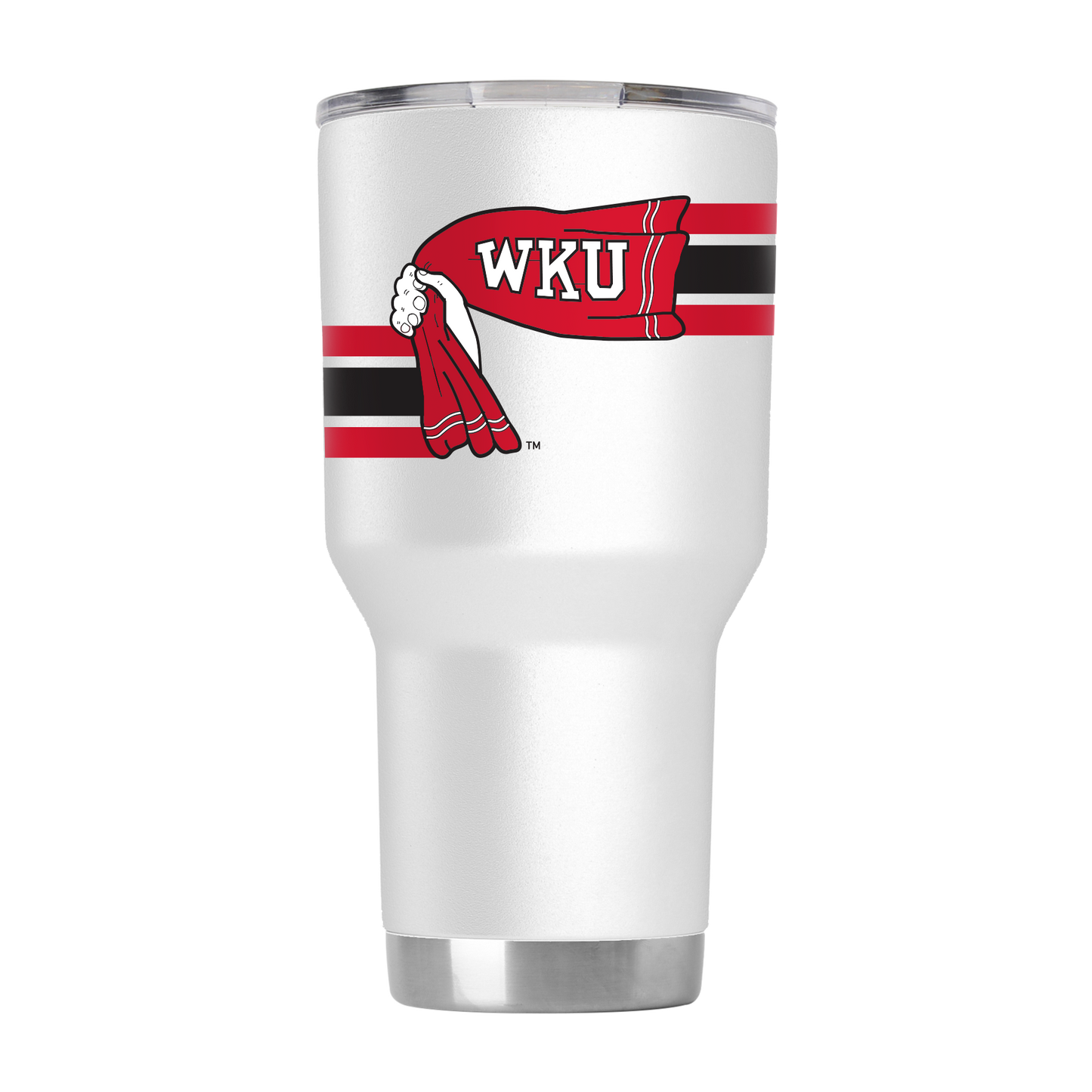 Western Kentucky College Vault 30oz White Tumbler
