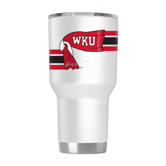 Western Kentucky College Vault 30oz White Tumbler