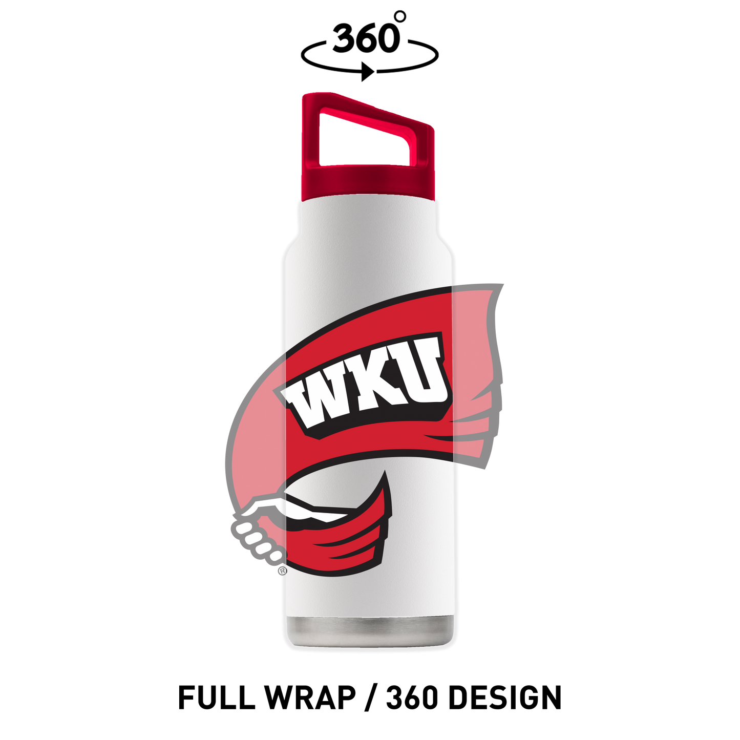 Western Kentucky 40oz White Bottle