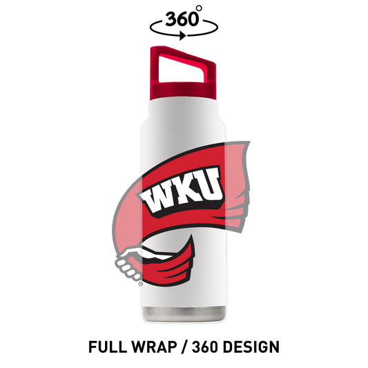 Western Kentucky 40oz White Bottle