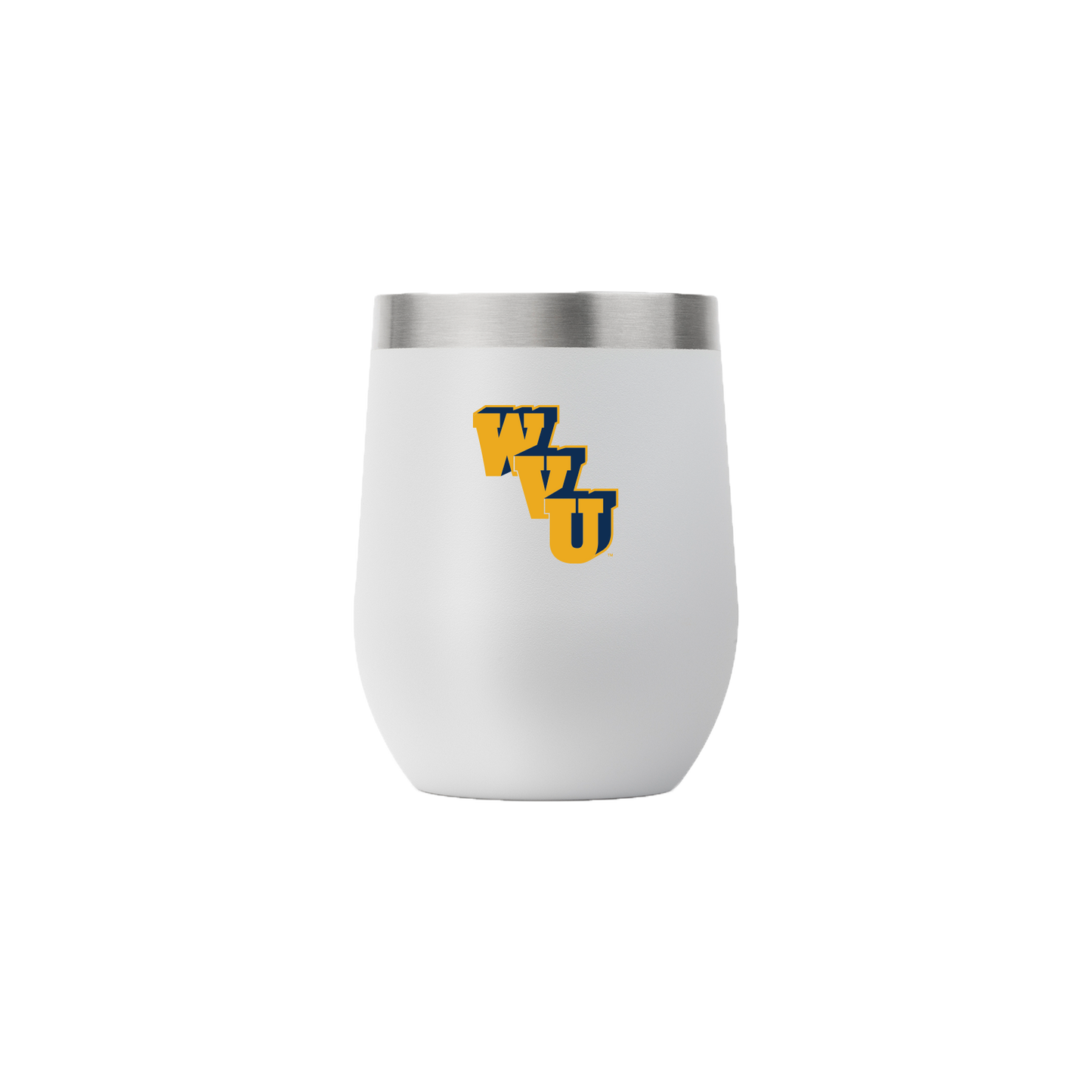 West Virginia College Vault 12oz Stemless Tumbler