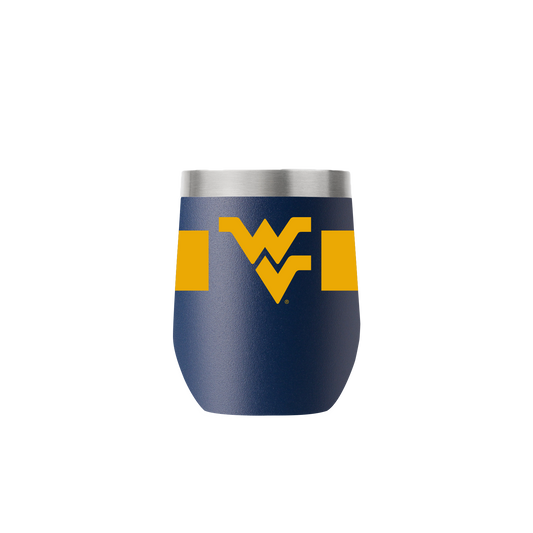 West Virginia 12oz Stemless Navy Tumbler