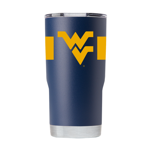 West Virginia 20oz Navy Tumbler w- Stripes