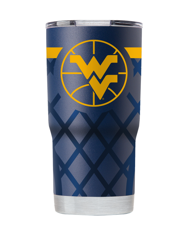 West Virginia 20oz Navy Basketball Tumbler