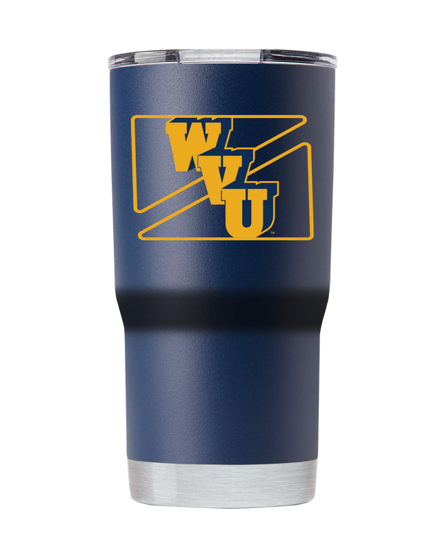 West Virginia College Vault 20oz "Block WVU" Tumbler