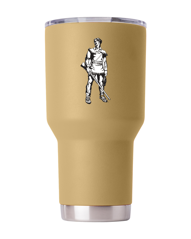 West Virginia College Vault 30oz Gold Tumbler