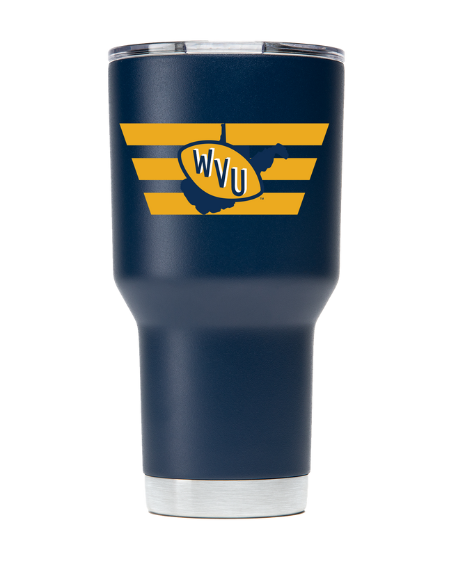 West Virginia College Vault 30oz "WVU" Tumbler