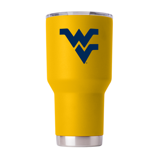 West Virginia 30oz Yellow Tumbler
