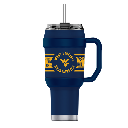 West Virginia 40oz Stainless Steel Tumbler - Navy