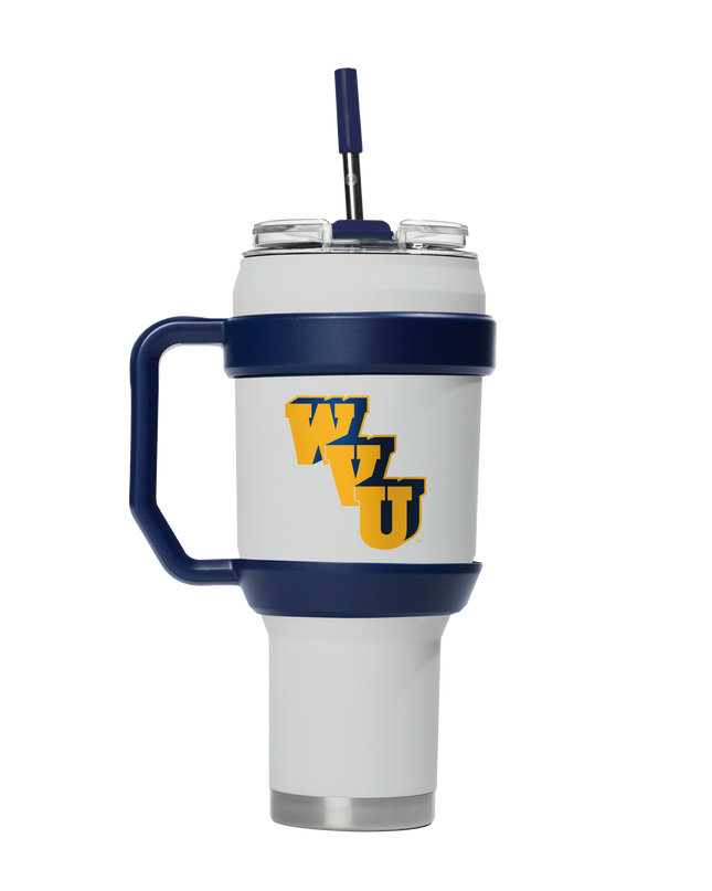 West Virginia College Vault 40oz Stainless Steel Tumbler