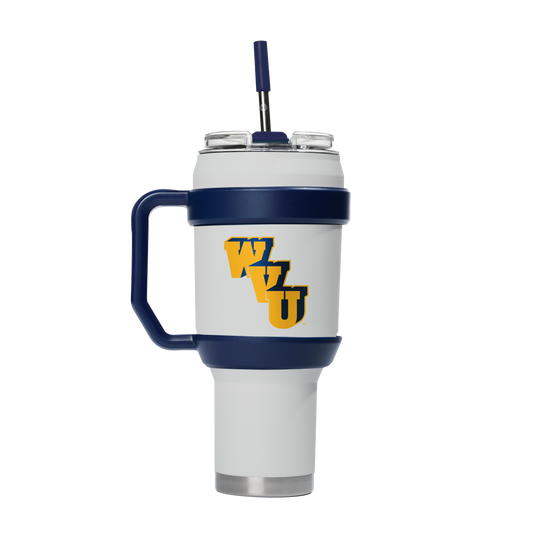 West Virginia College Vault 40oz Stainless Steel Tumbler
