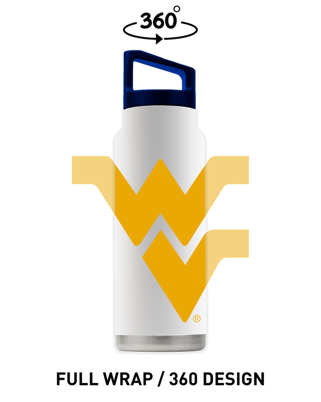 West Virginia 40oz White Bottle