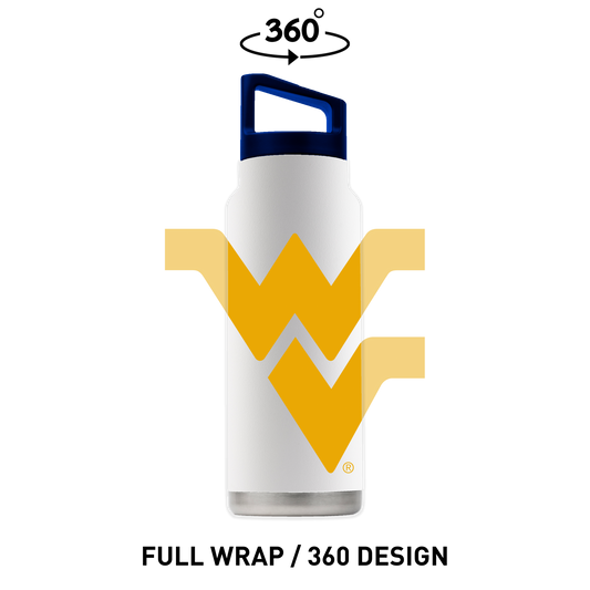 West Virginia 40oz White Bottle