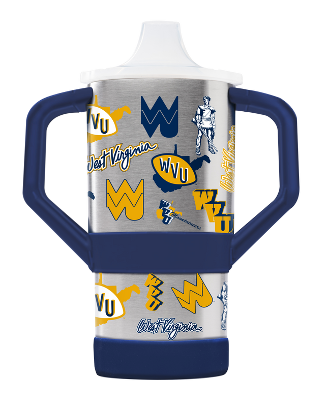 West Virginia College Vault 8oz Sippy Cup Tumbler