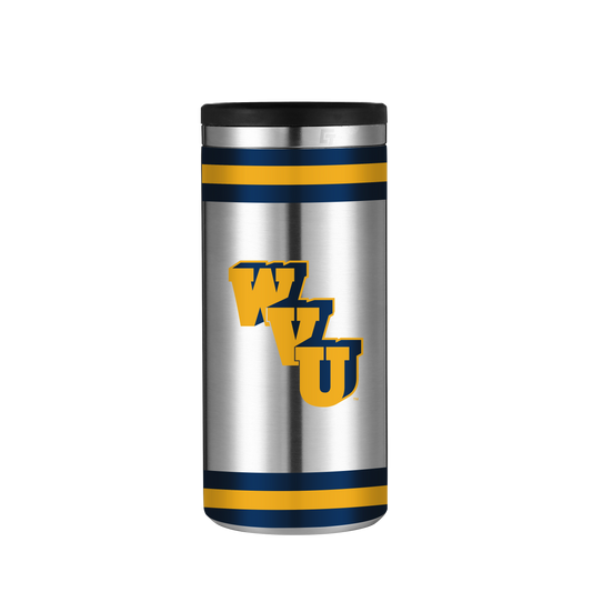West Virginia University Vault Collection Stainless Steel Skinny Can Koozie