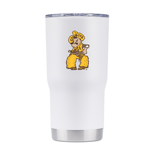 Wyoming 20oz "Pistol Pete" White Tumbler