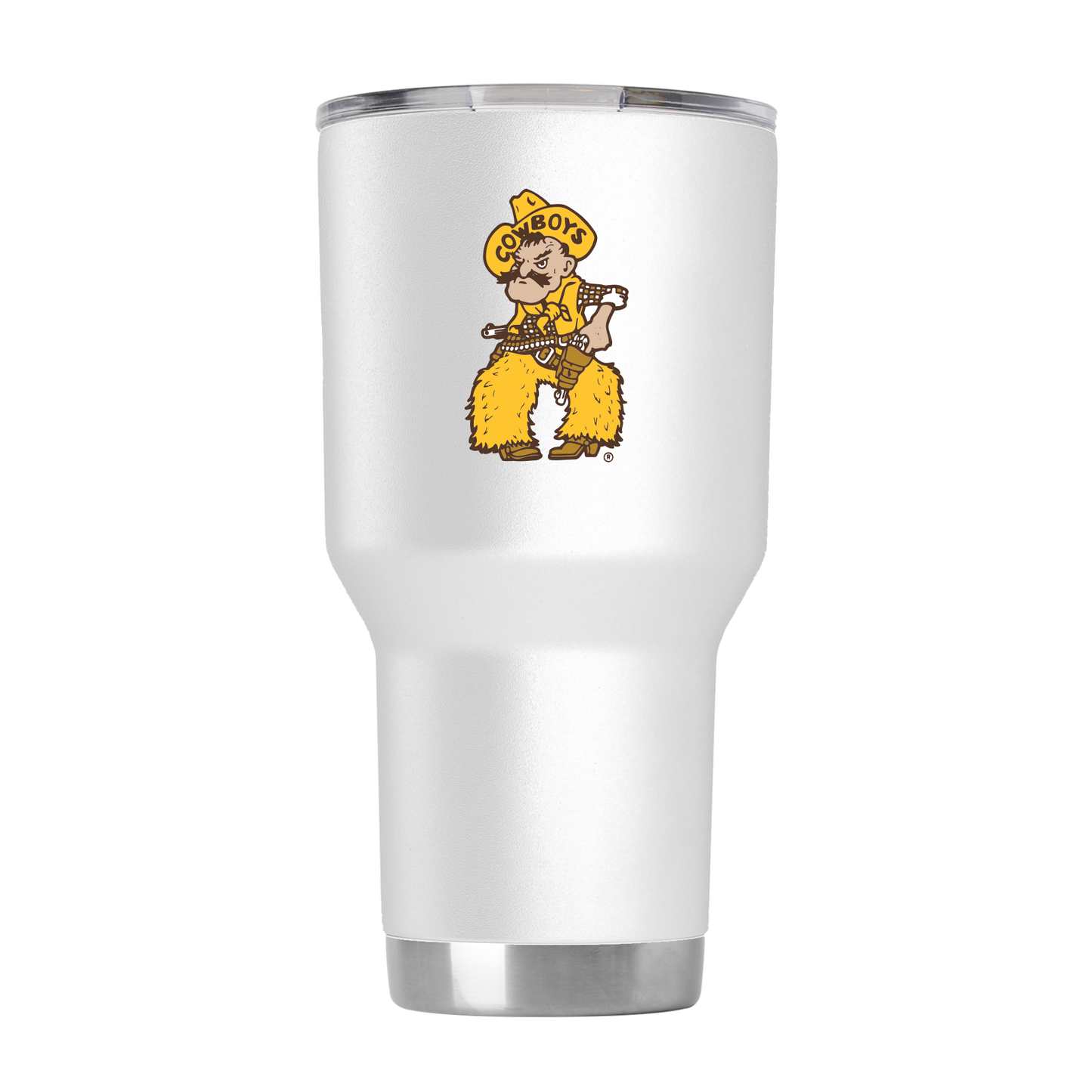 Wyoming 30oz "Pistol Pete" White Tumbler