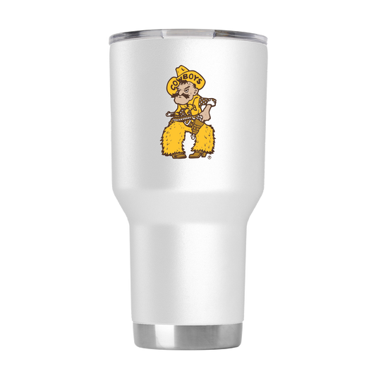 Wyoming 30oz "Pistol Pete" White Tumbler