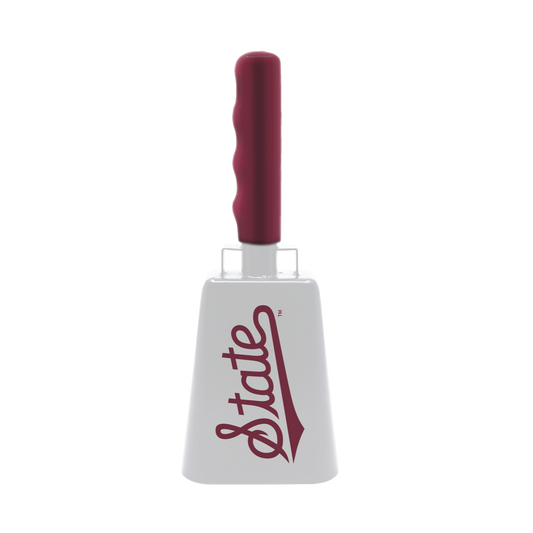 Mississippi State White Script Cowbell
