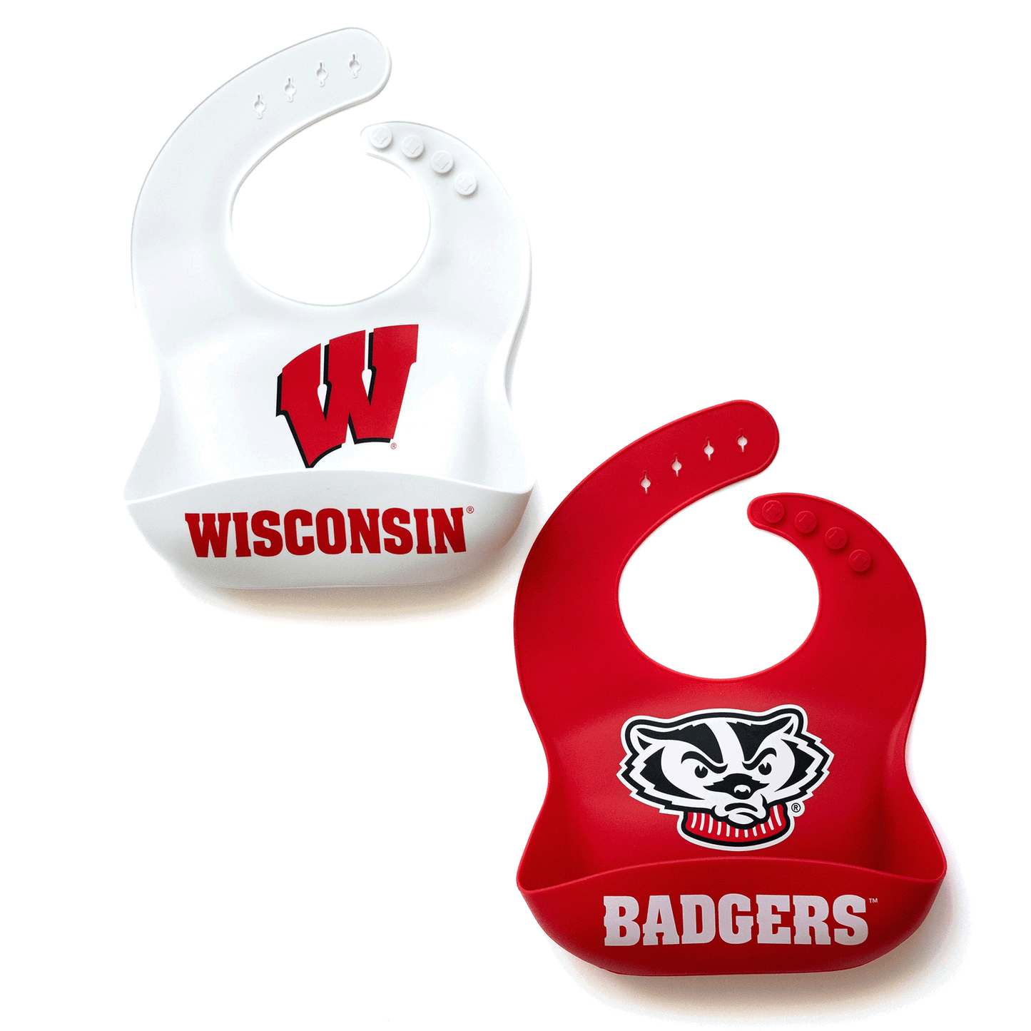 Wisconsin Badgers Baby Bib 2-Pack