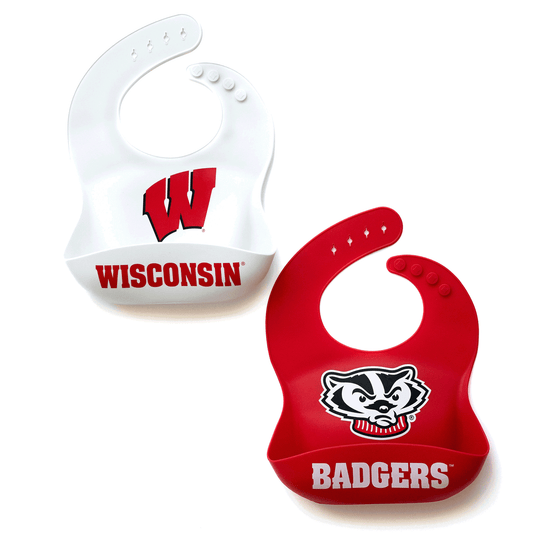 Wisconsin Badgers Baby Bib 2-Pack
