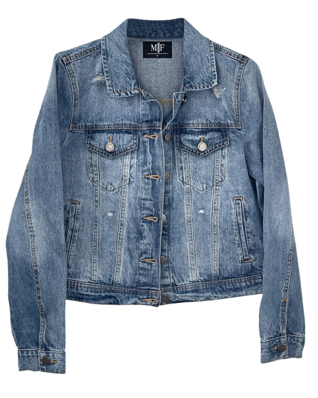 Licensed Game Day Jacket, Blue Denim, LSU w/ Tiger Eye
