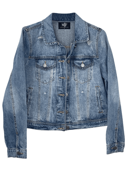 Licensed Game Day Jacket, Denim, East Tennessee State Bucs E