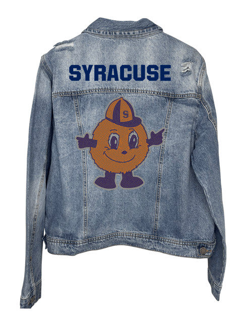 Licensed Game Day Jacket, Blue Denim, Syracuse Otto Orange