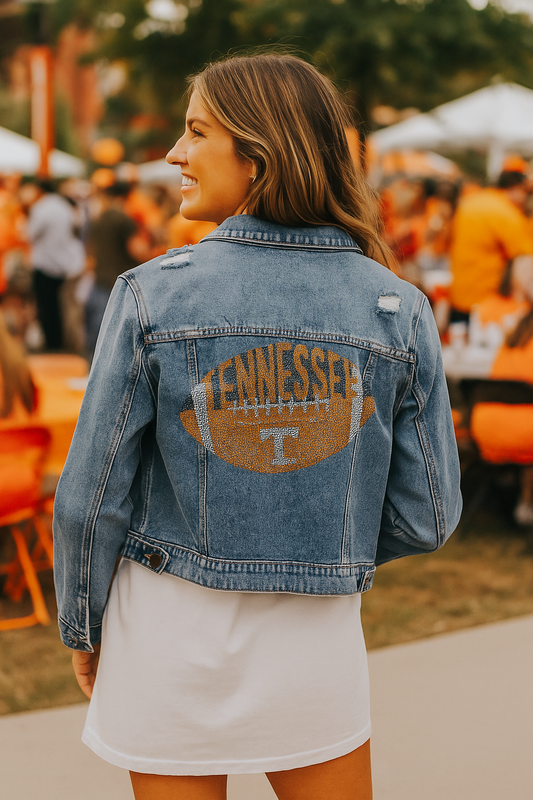 Licensed Game Day Jacket, Blue Denim, Tennessee Vols Football