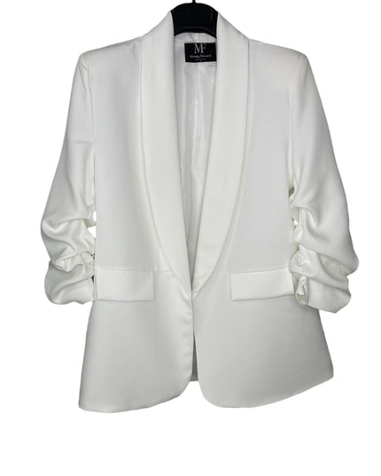 Licensed Game Day Blazer, White Ruched, East Tennessee State Bucky