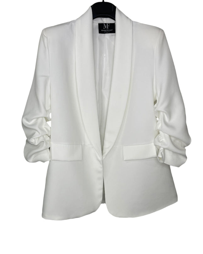 Licensed Game Day Blazer, White Ruched, Kansas State Wildcats & Head