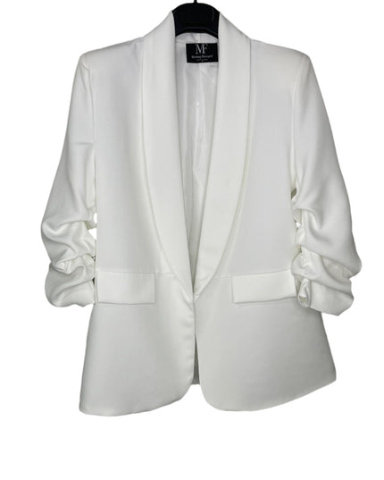 Licensed Game Day Blazer, White Ruched, Mississippi State MSU